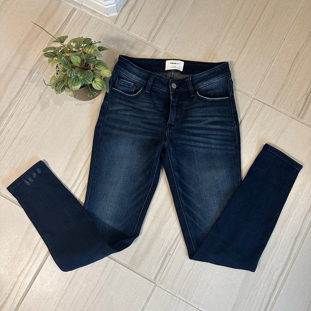 KanCan Dark Indigo Women's Skinny Jeans